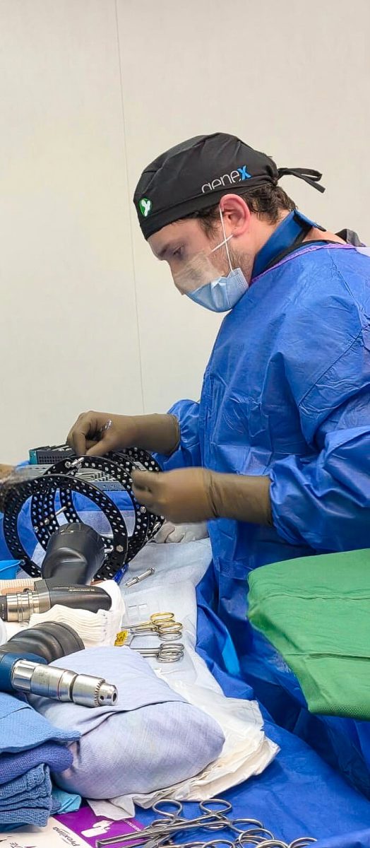 Procedimiento con el método Ilizarov