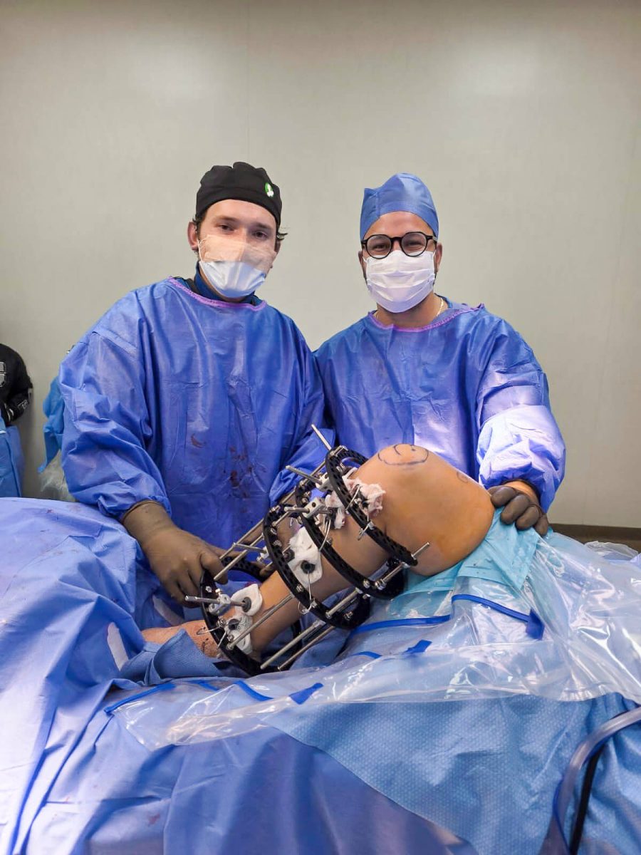 Procedimiento con el método Ilizarov